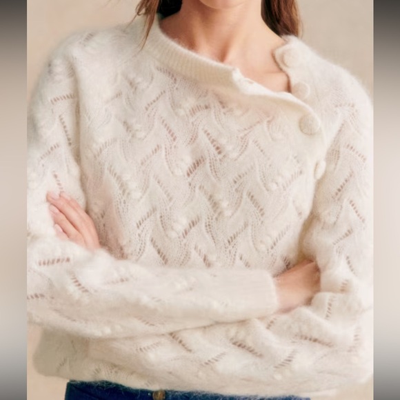 Sezane Poppy Jumper Ecru XS - Picture 4 of 5